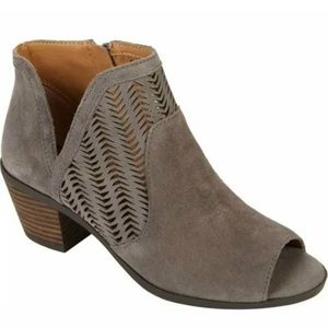 Lucky Brand Oiled Suede Bahrie Leather Shootie